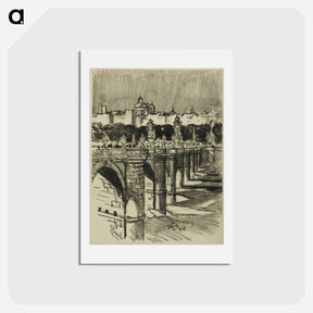 アートポストカード-The Bridge of Toledo, Madrid
 - ジョセフ ペネル Postcard.