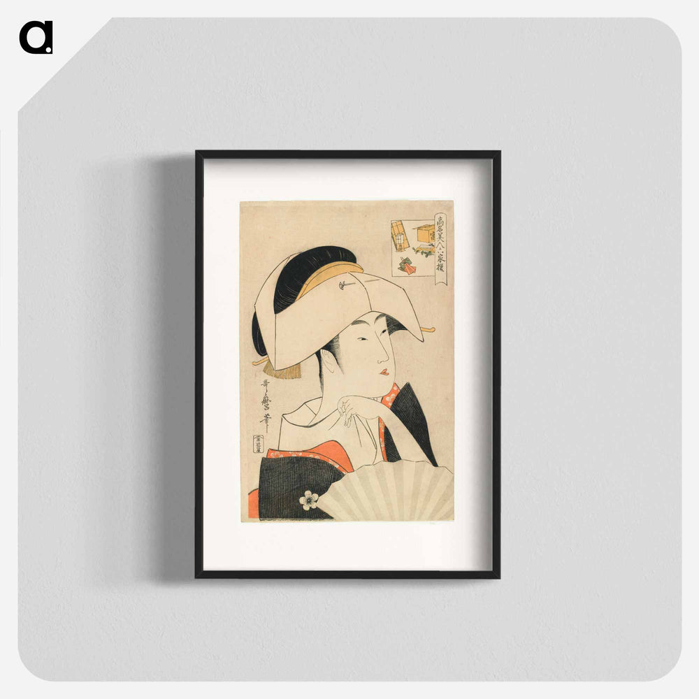 Portrait of Tomimoto Toyohina - 喜多川 歌麿 Poster.