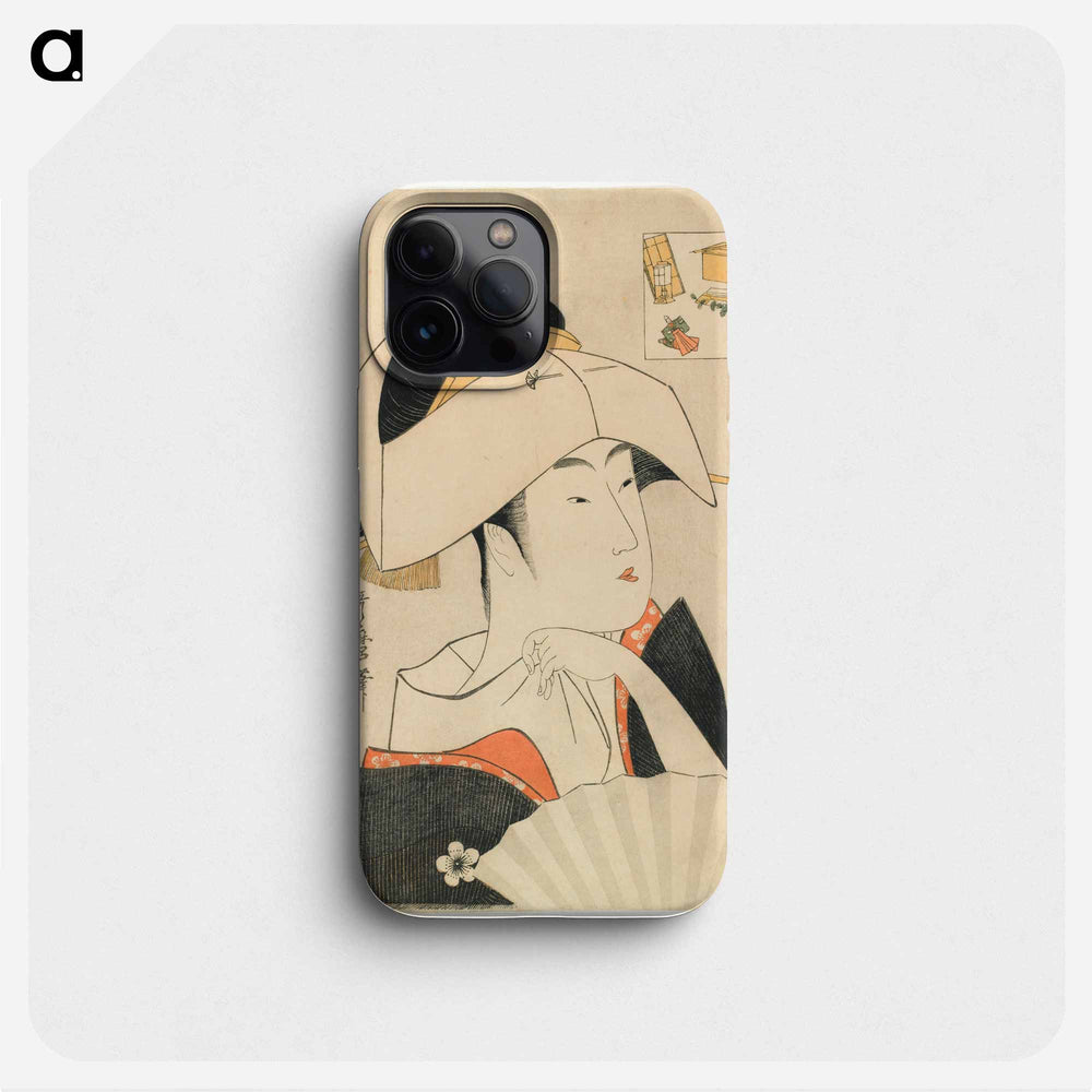 Portrait of Tomimoto Toyohina - 喜多川 歌麿 Phone Case.