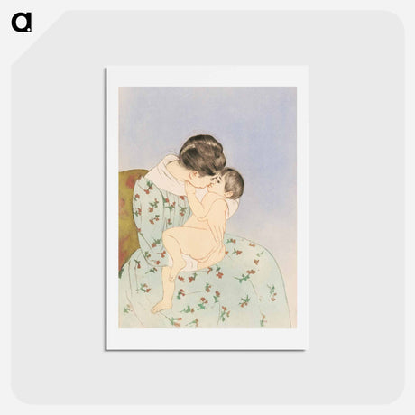 アートポストカード-Mother’s Kiss - メアリー カサット Postcard.