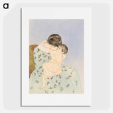 Mother's Kiss - Mary Cassatt Poster.