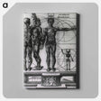 アートパネル-Myologic Plate of Three Muscle Manikins
 - 国立医学図書館 Canvas.