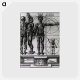 アートポストカード-Myologic Plate of Three Muscle Manikins
 - 国立医学図書館 Postcard.