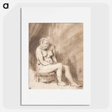 アートポスター-Seated Female Nude - レンブラント ファン レイン Poster.