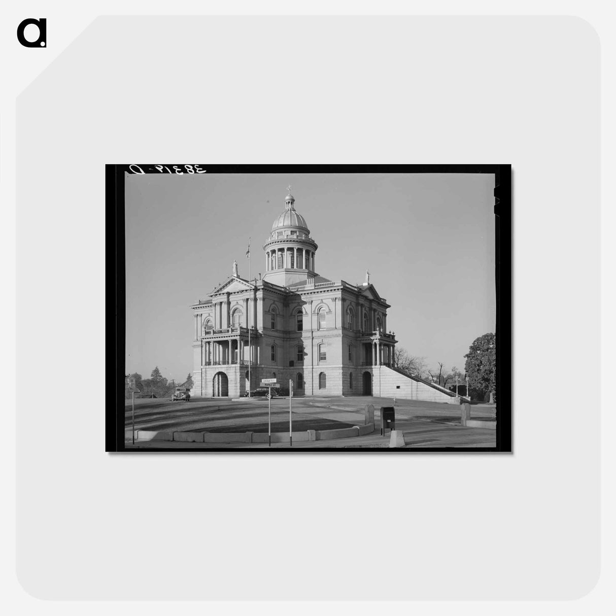 アートポストカード-Courthouse. Auburn, California
 - ラッセル リー Postcard.