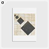 アートポストカード-Arithmetic composition - テオ ファン ドゥースブルフ Postcard.