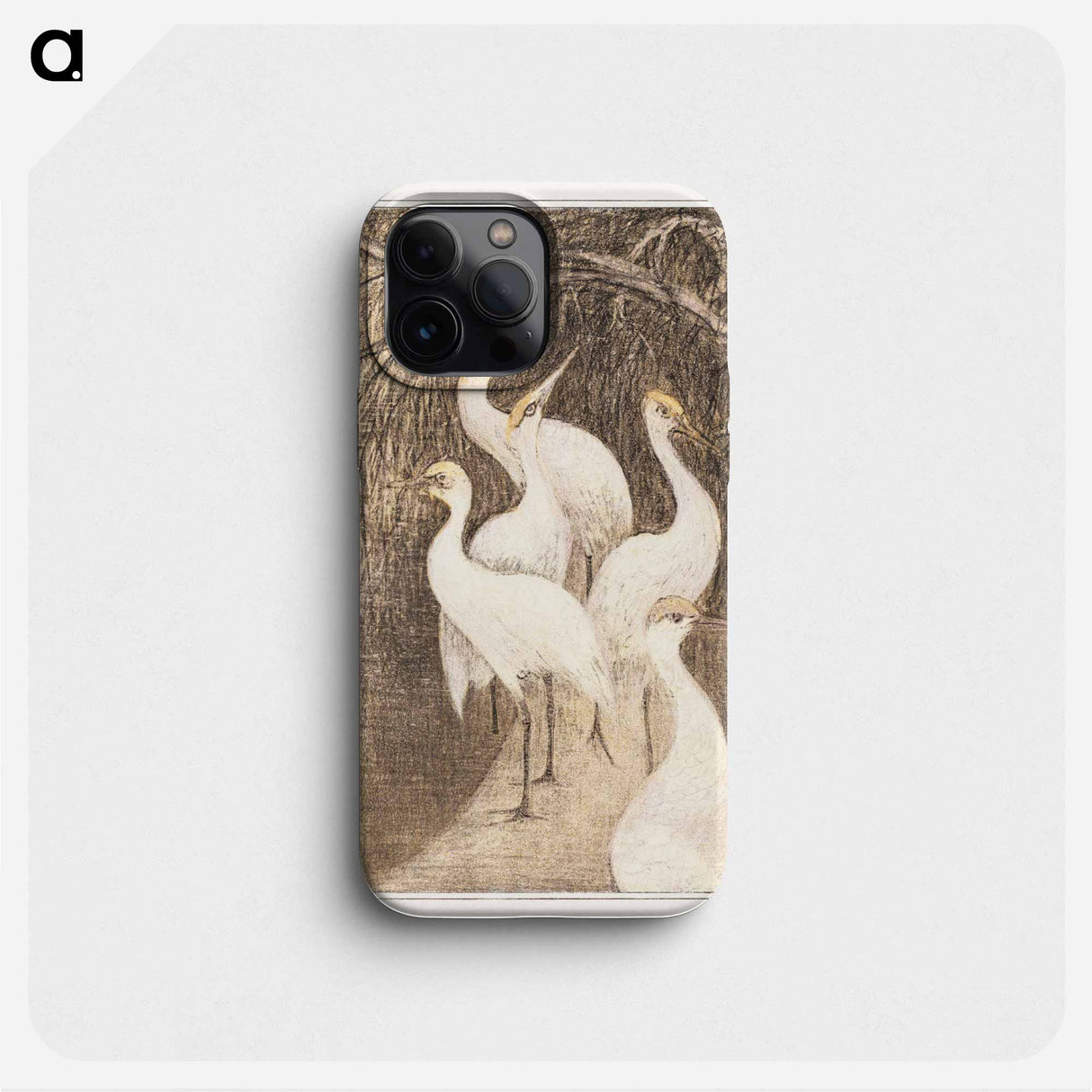 Zes kraanvogels aan de waterkant - テオ ファン ホイテマ Phone Case.