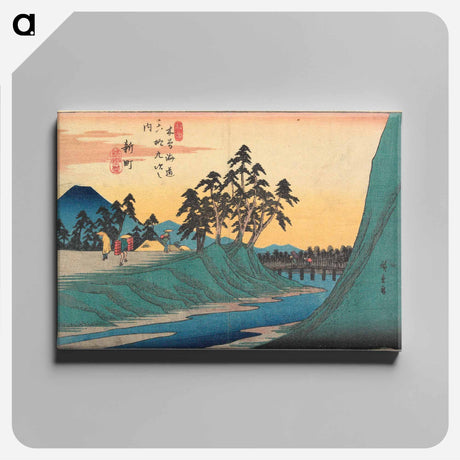 アートパネル-Ichiryūsai Artist's Seal
 - 歌川 広重 Canvas.