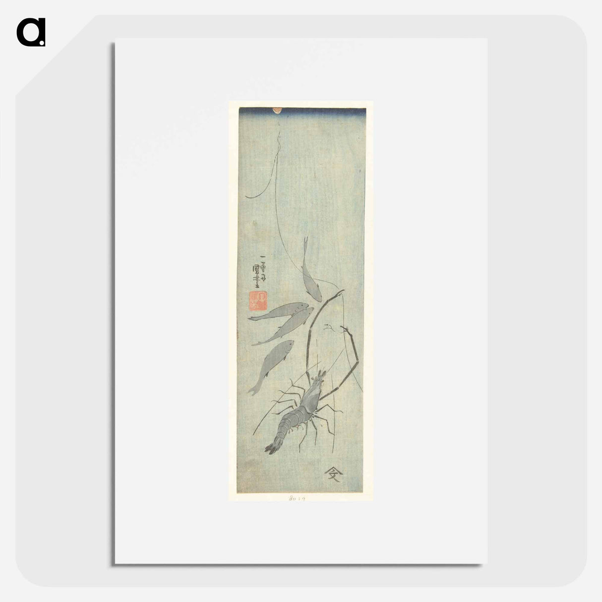 Long haired and small - Utagawa Kuniyoshi Poster.