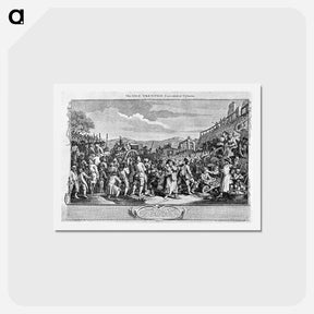 アートポストカード-Tyburn Large - ウィリアム ホガース Postcard.