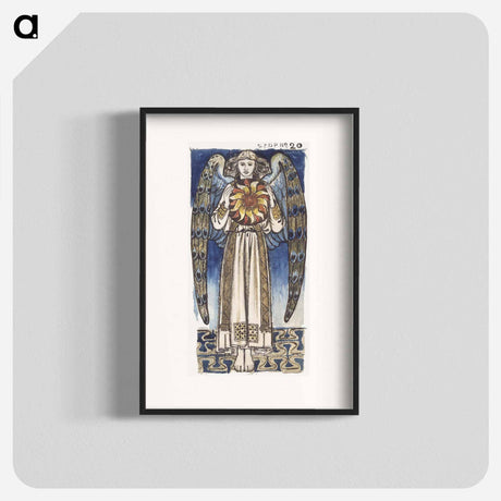 アートポスター-Day- Angel Holding a Sun - ウィリアム モリス Poster.