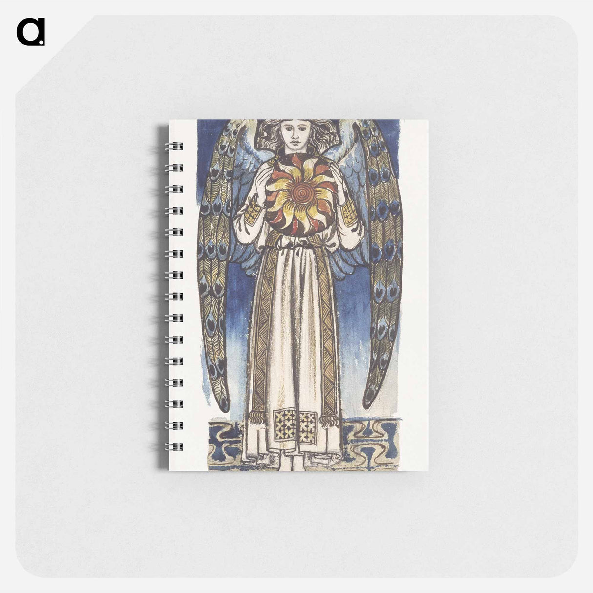 Day- Angel Holding a Sun - ウィリアム モリス Memo.