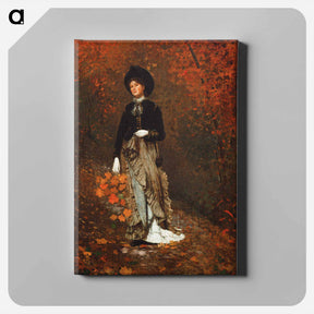 アートパネル-Autumn - ウィンスロー ホーマー Canvas.