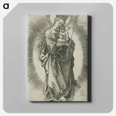 アートパネル-The Virgin on a Crescent with a Crown of Stars and a Scepter - アルブレヒト デューラー Canvas.