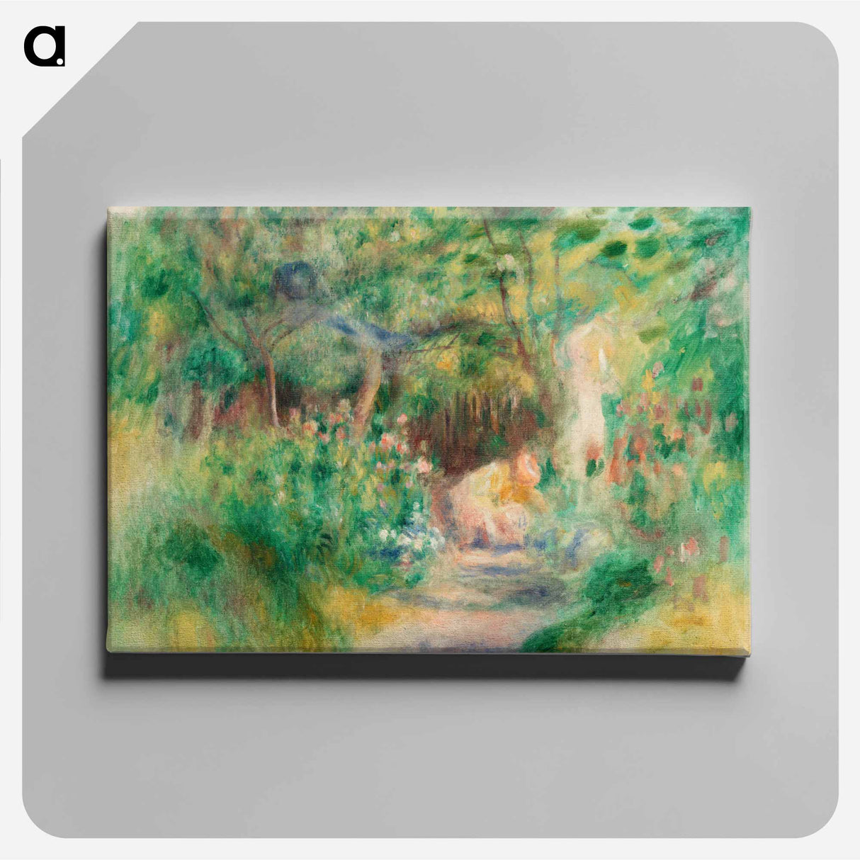 アートパネル-Landscape with Woman Gardening
 - バーンズ・コレクション Canvas.