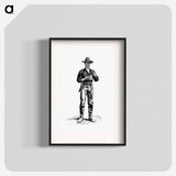 アートポスター-Cowboy from The West From A Car-Window
 - 大英図書館 Poster.