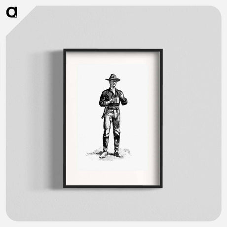 アートポスター-Cowboy from The West From A Car-Window
 - 大英図書館 Poster.