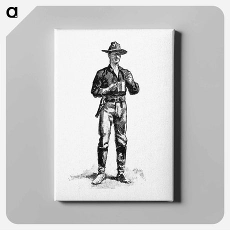 アートパネル-Cowboy from The West From A Car-Window
 - 大英図書館 Canvas.