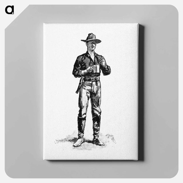 アートパネル-Cowboy from The West From A Car-Window
 - 大英図書館 Canvas.