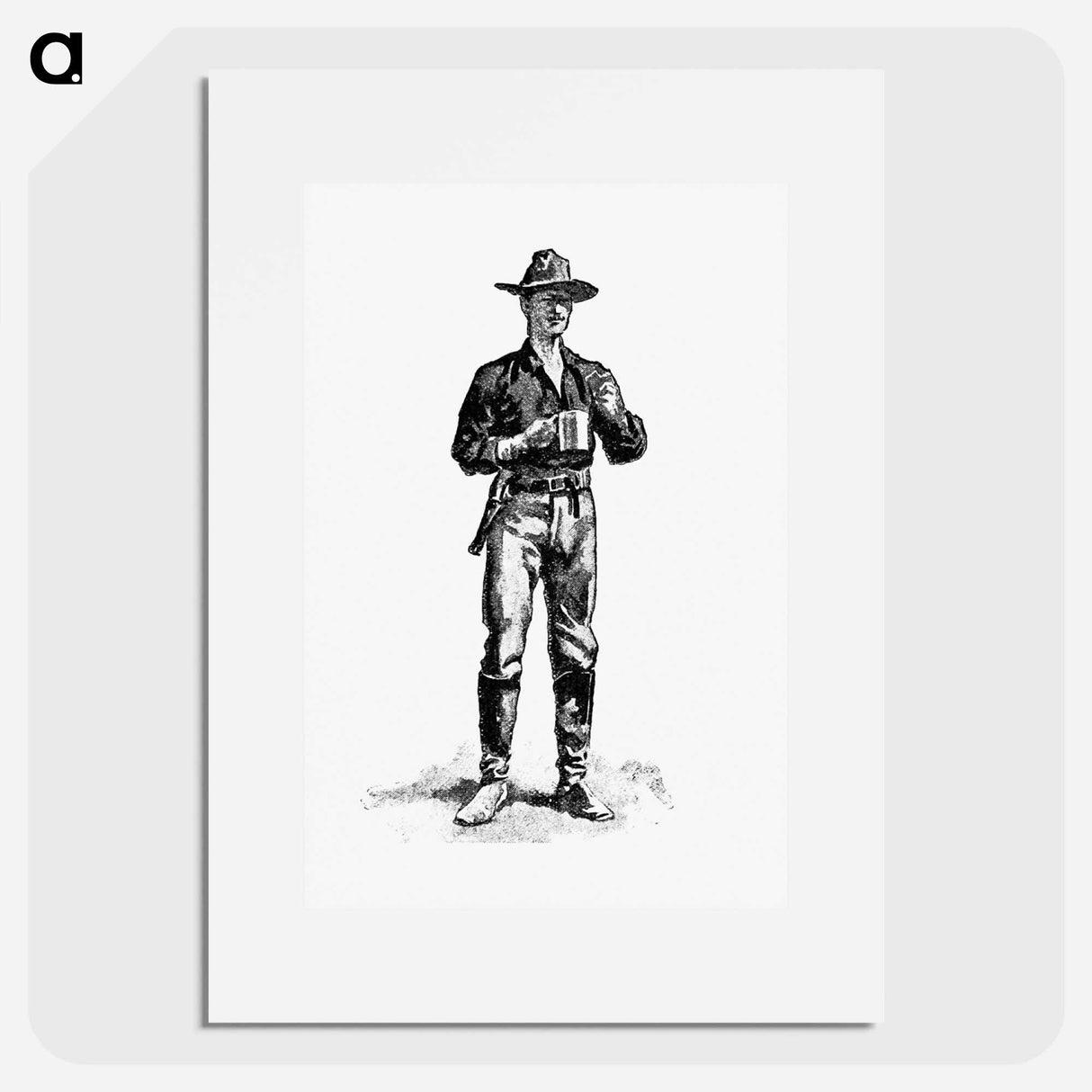アートポスター-Cowboy from The West From A Car-Window
 - 大英図書館 Poster.