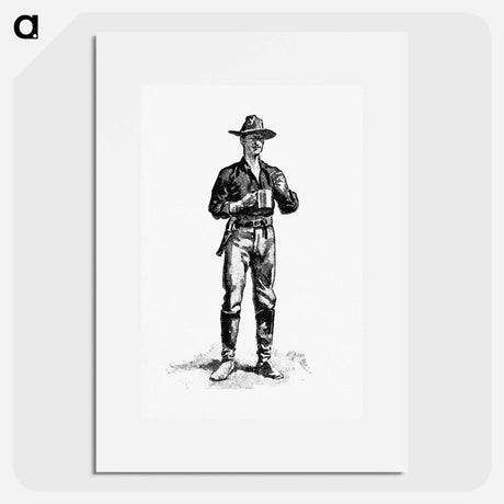 アートポスター-Cowboy from The West From A Car-Window
 - 大英図書館 Poster.