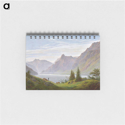 Landscape with Mountain Lake Morning - カスパー ダーヴィト フリードリヒ Memo.