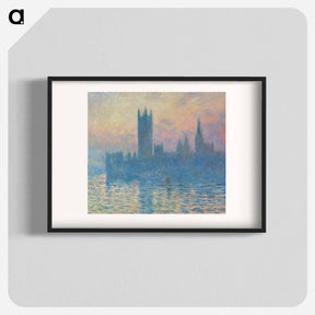 アートポスター-The Houses of Parliament, Sunset - クロード モネ Poster.