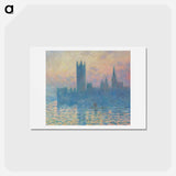 The Houses of Parliament, Sunset - クロード モネ Postcard.