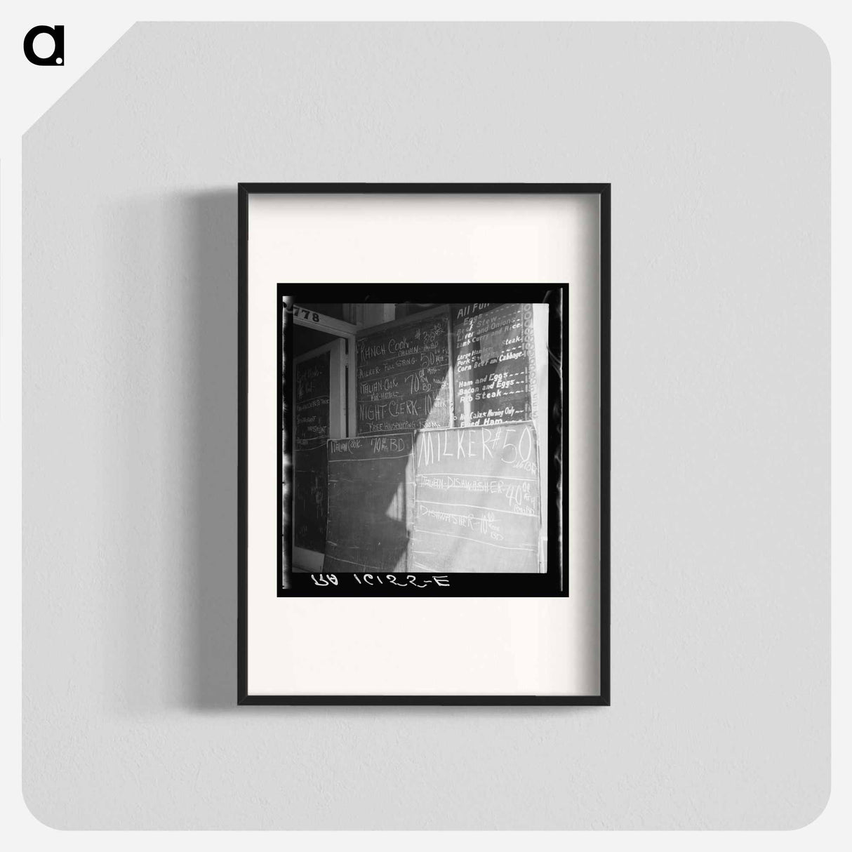Employment office on Howard Street. San Francisco, California. - Dorothea Lange Poster.