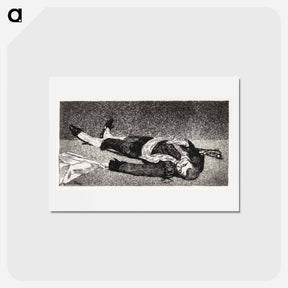 アートポストカード-Dead toreador - エドゥアール マネ Postcard.