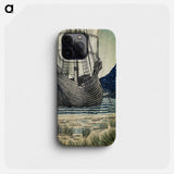 Quest for the Holy Grail Tapestries-Panel 5: The Ship - エドワード バーン ジョーンズ Phone Case.