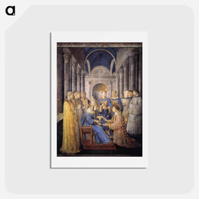 アートポストカード-St. Peter Consacrates St. Lawrence as Deacon - フラ アンジェリコ Postcard.