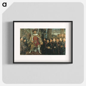 アートポスター-Henry VIII and the Barber Surgeons - ハンス ホルバイン Poster.