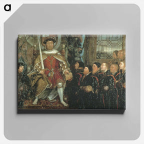 アートパネル-Henry VIII and the Barber Surgeons - ハンス ホルバイン Canvas.