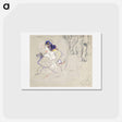 アートポストカード-Madame Thadée Natanson at the Theater - アンリ ド トゥールーズ ロートレック Postcard.