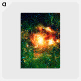 アートポストカード-Infrared Stellar Storm
 - ハッブル画像 Postcard.