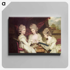アートパネル-The Ladies Waldegrave - ジョシュア レノルズ Canvas.