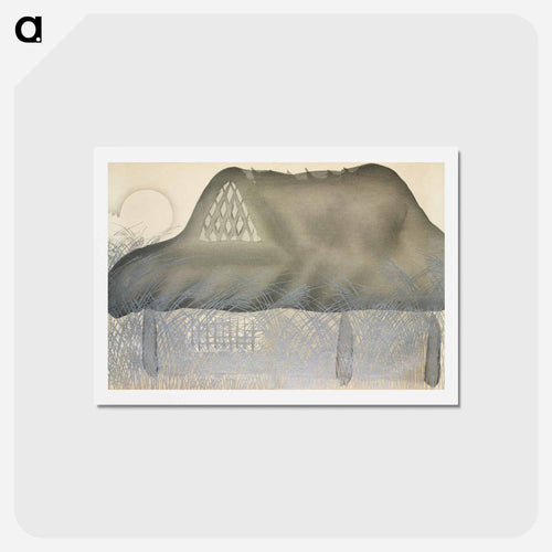 House from Momoyogusa–Flowers of a Hundred Generations - 神坂 雪佳 Postcard.