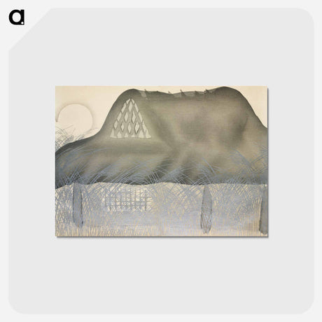 アートポストカード-House from Momoyogusa–Flowers of a Hundred Generations - 神坂 雪佳 Postcard.