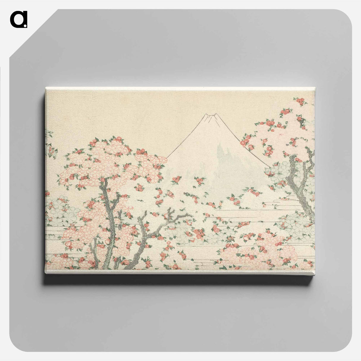 Mount Fuji seen through cherry blossom - 葛飾 北斎 Canvas.