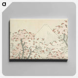 アートパネル-Mount Fuji seen through cherry blossom - 葛飾 北斎 Canvas.