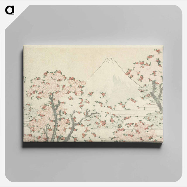 アートパネル-Mount Fuji seen through cherry blossom - 葛飾 北斎 Canvas.