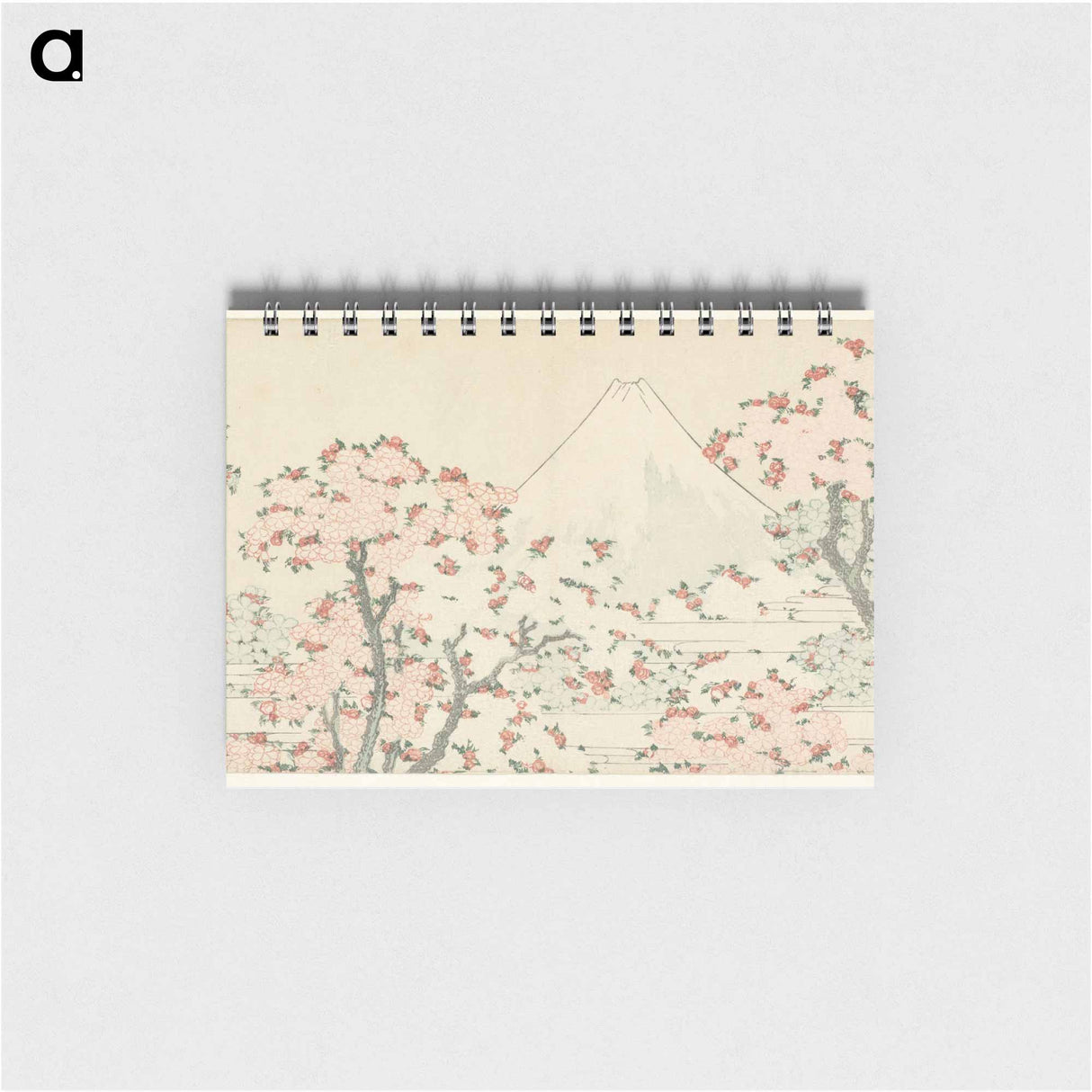 Mount Fuji seen through cherry blossom - 葛飾 北斎 Memo.