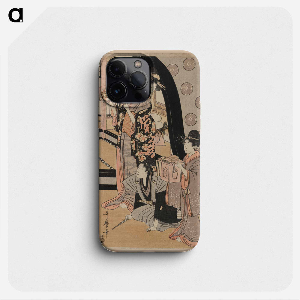 Fukubiki - 喜多川 歌麿 Phone Case.