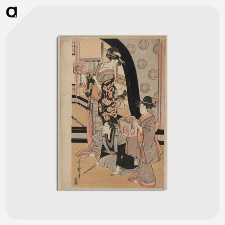 アートポストカード-Fukubiki - 喜多川 歌麿 Postcard.