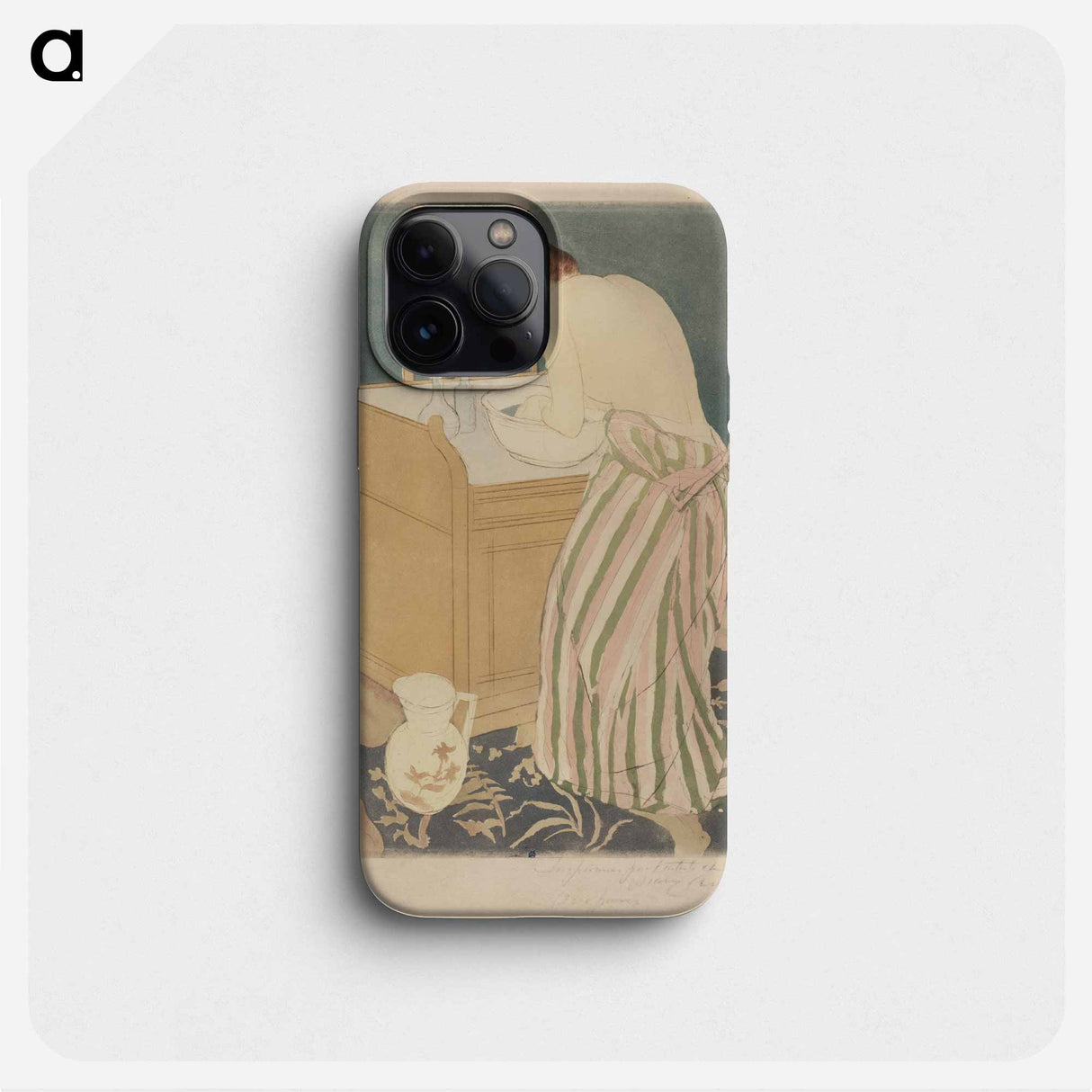 Woman Bathing - Mary Cassatt Phone Case.