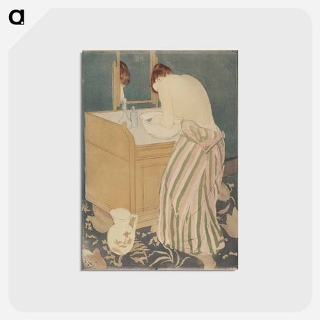 アートポストカード-Woman Bathing - メアリー カサット Postcard.