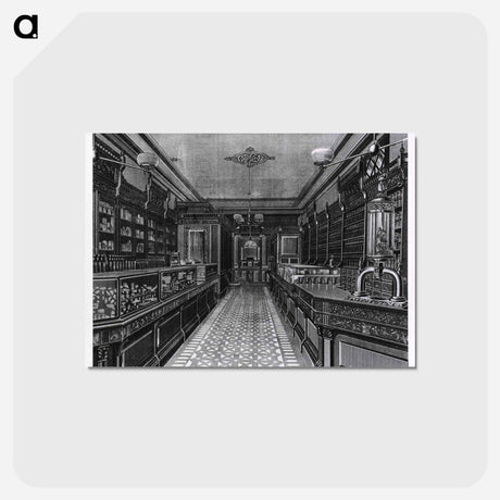 アートポストカード-Apothecary Interior
 - 国立医学図書館 Postcard.