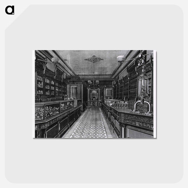 アートポストカード-Apothecary Interior
 - 国立医学図書館 Postcard.