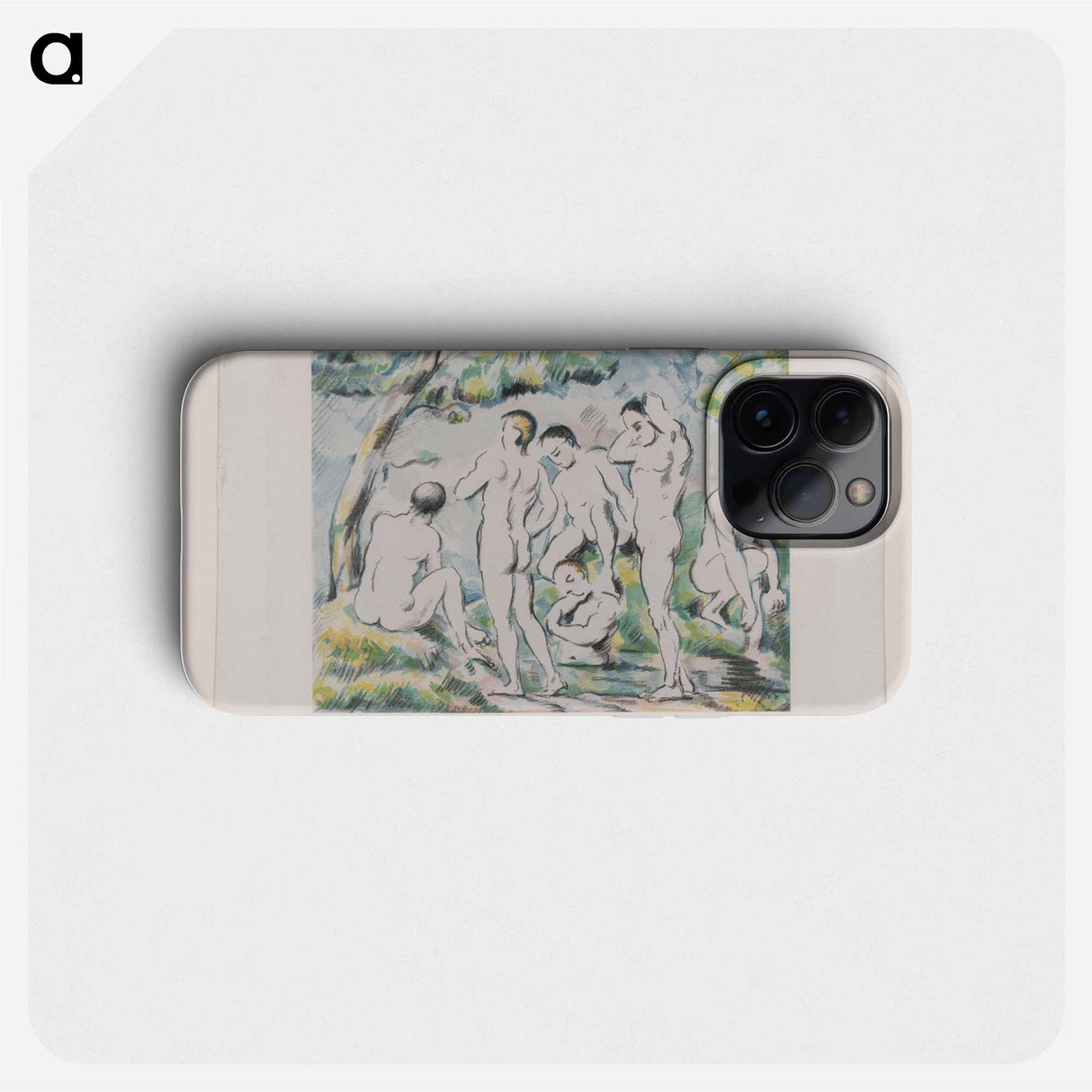 The Small Bathers - Paul Cezanne Phone Case.